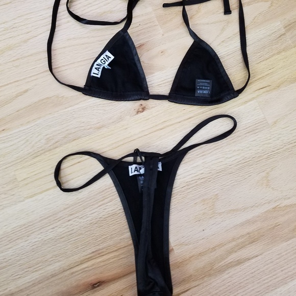 NWOT I.AM.GIA Kora bikini black top size XS - Picture 4 of 5